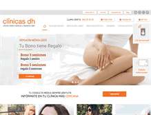 Tablet Screenshot of clinicasdh.com